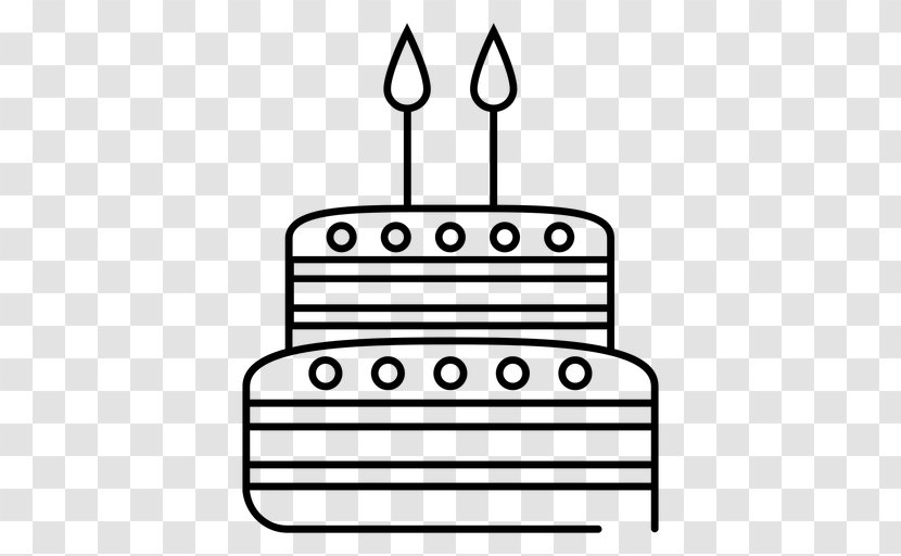 Birthday Cake Cupcake Clip Art - Line Transparent PNG