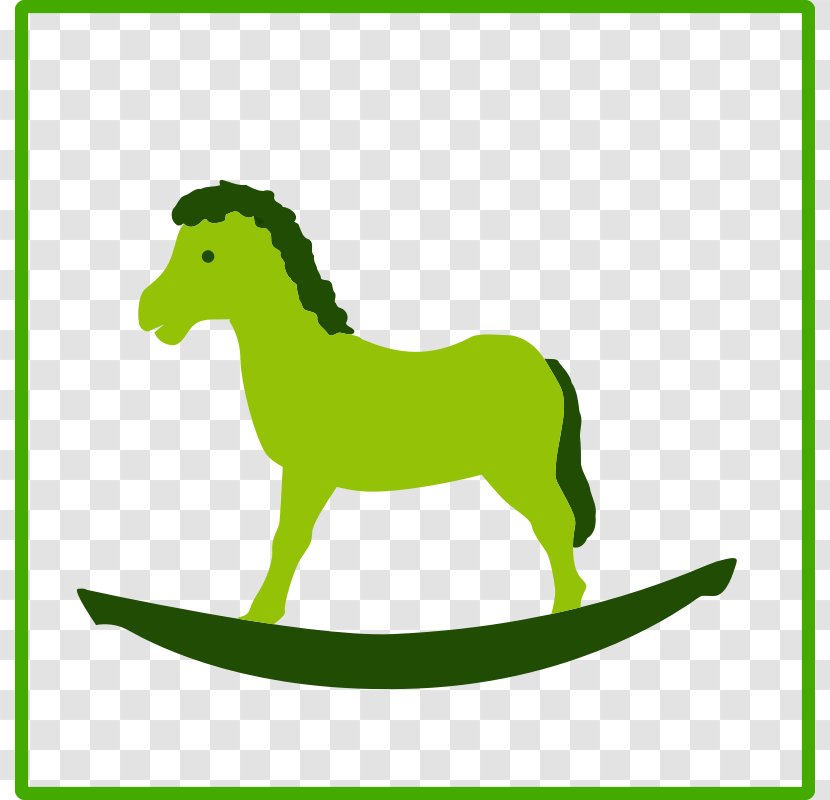 Horse Canvas Print Clip Art - Rocking - Green Cliparts Transparent PNG