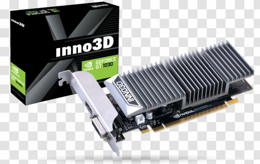 Graphics Cards & Video Adapters GDDR5 SDRAM Inno3D N1030-1SDV-E5BL GeForce GT 1030 Silent 2GB Card InnoVISION Multimedia Limited - Pascal - Nvidia Transparent PNG