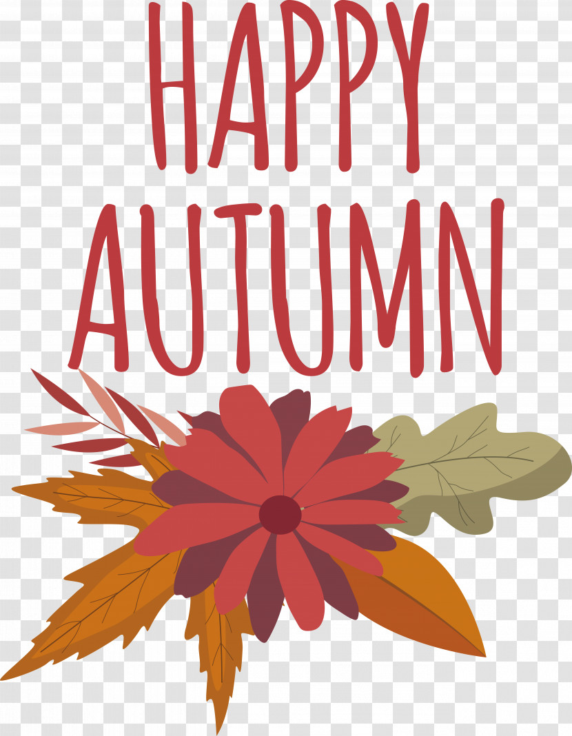 Autumn Poster Painting Logo Flower Transparent PNG