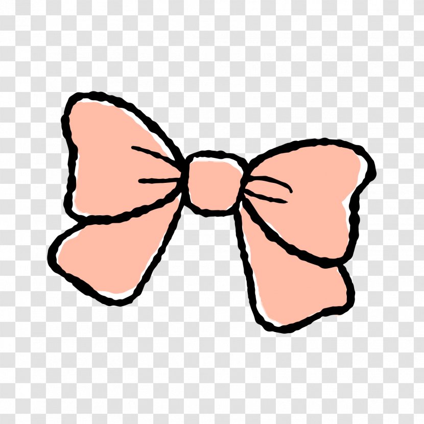 Butterfly Bow Tie Clip Art - Flat Design - Yellow Transparent PNG