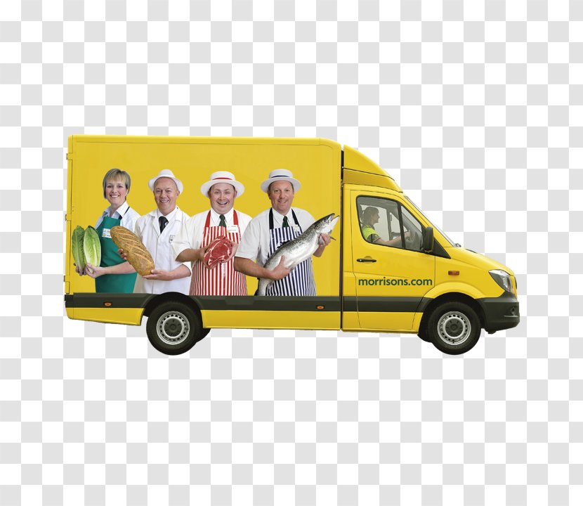 Van Car Bradford Morrisons Delivery - Yellow Transparent PNG