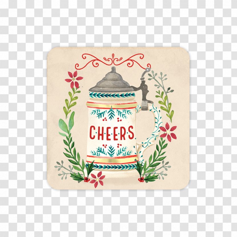 Coasters Christmas Cork Beer Stein Drink - Bachelor Party Transparent PNG