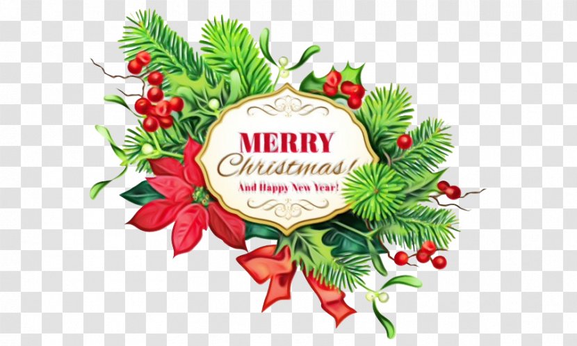 Christmas Day Clip Art Image Santa Claus - Wreath Transparent PNG
