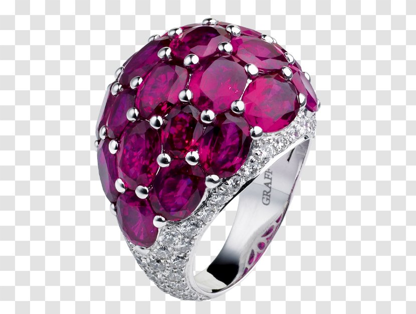 Ruby Graff Diamonds Earring Gemstone - Jewelry Making Transparent PNG