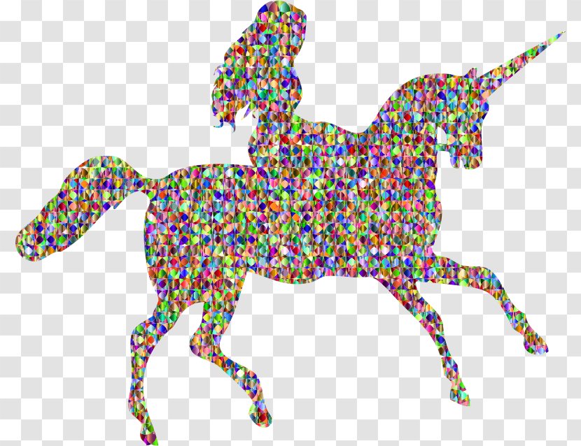 Unicorn Horse Equestrian Clip Art - Horserider Transparent PNG