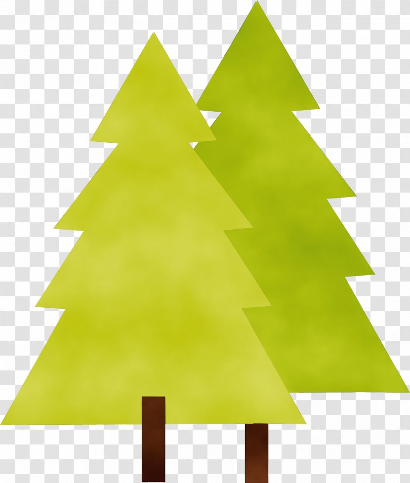 Christmas Tree - Watercolor - Interior Design Conifer Transparent PNG