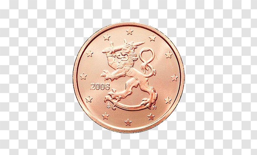 1 Cent Euro Coin 5 Coins 2 - Wikiwand Transparent PNG