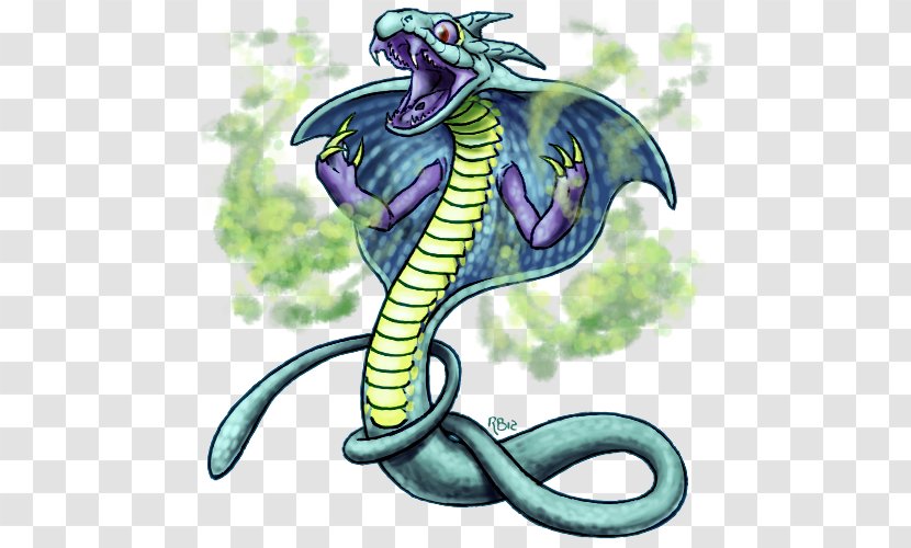 Serpent Dragon Clip Art - Mythical Creature Transparent PNG