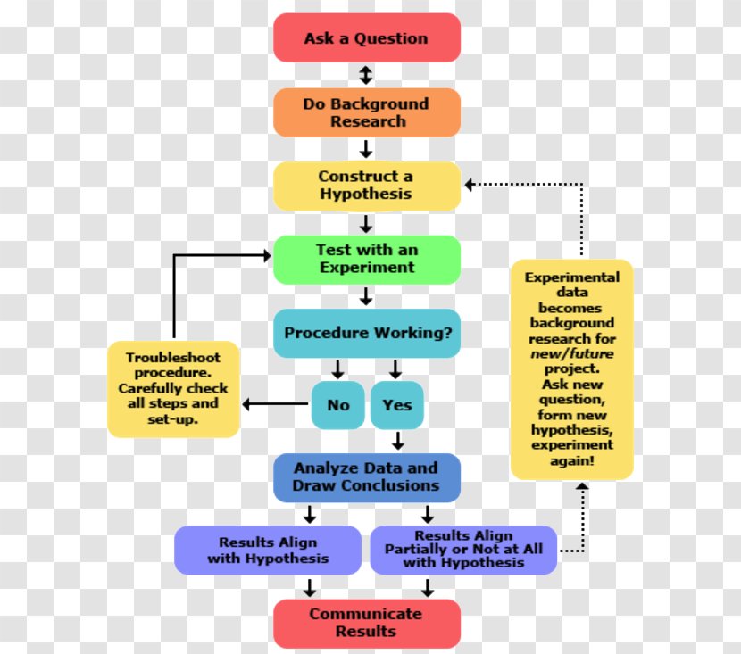 Scientific Method Research Science Diagram - Organization Transparent PNG