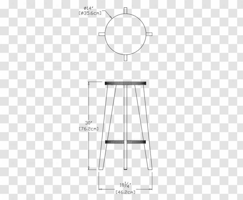 Table Bar Stool Seat Kitchen - Chair - Timber Battens Seating Top View Transparent PNG