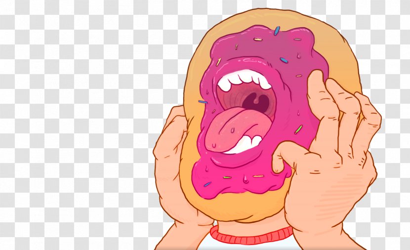 Donuts Voodoo Doughnut Ear Homo Sapiens Cheek - Flower - Tree Transparent PNG