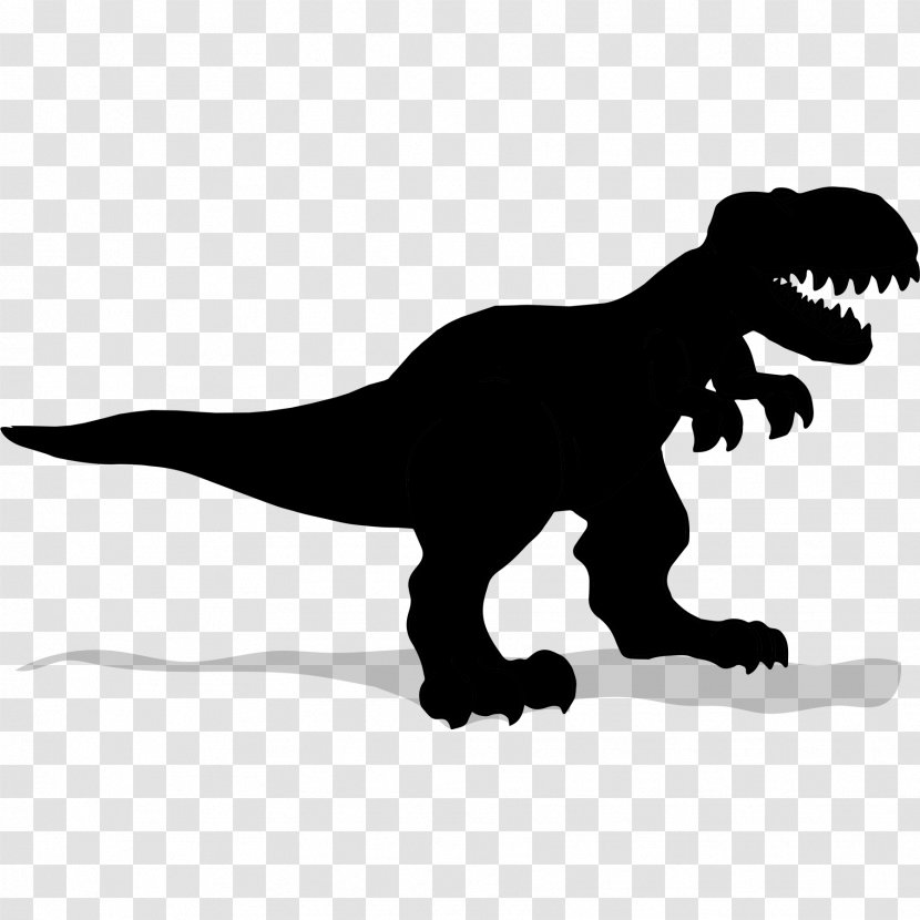 Tyrannosaurus Velociraptor Silhouette - Terrestrial Animal - Dinosaur Transparent PNG