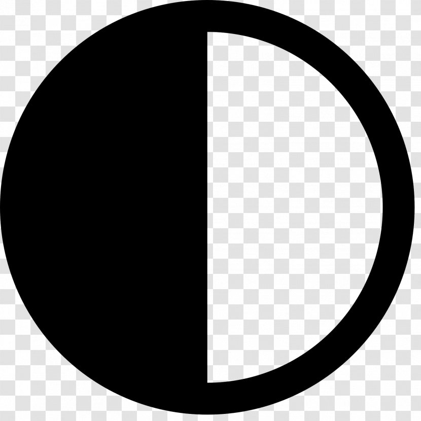 Font - Black And White - Circle Transparent PNG