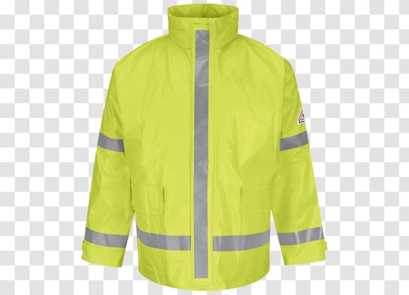 High-visibility Clothing Jacket Raincoat Workwear - Shirt Transparent PNG