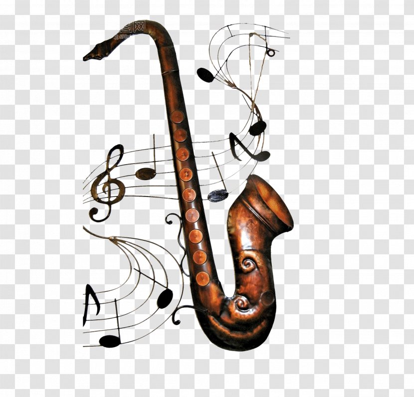 Musical Instrument Saxophone Note - Flower - Instruments Transparent PNG