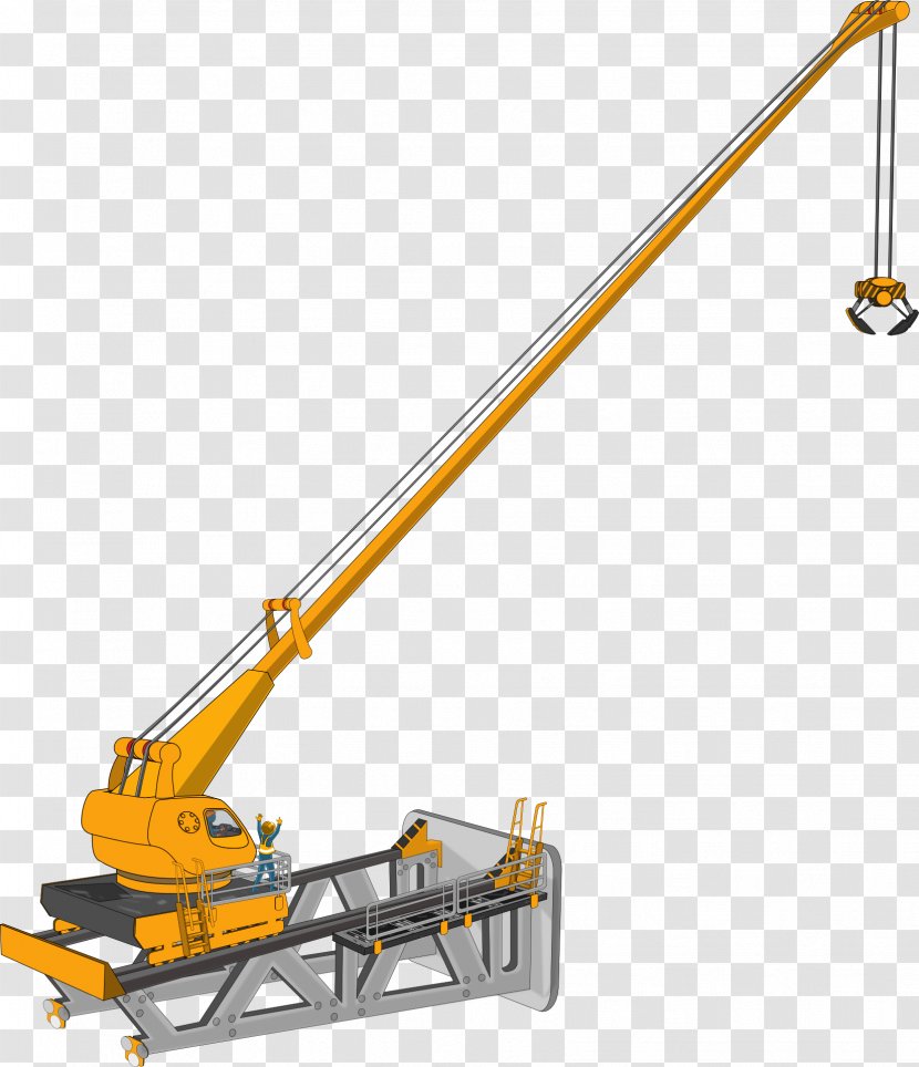 Caterpillar Inc. Crane Excavator Heavy Machinery Architectural Engineering Transparent PNG