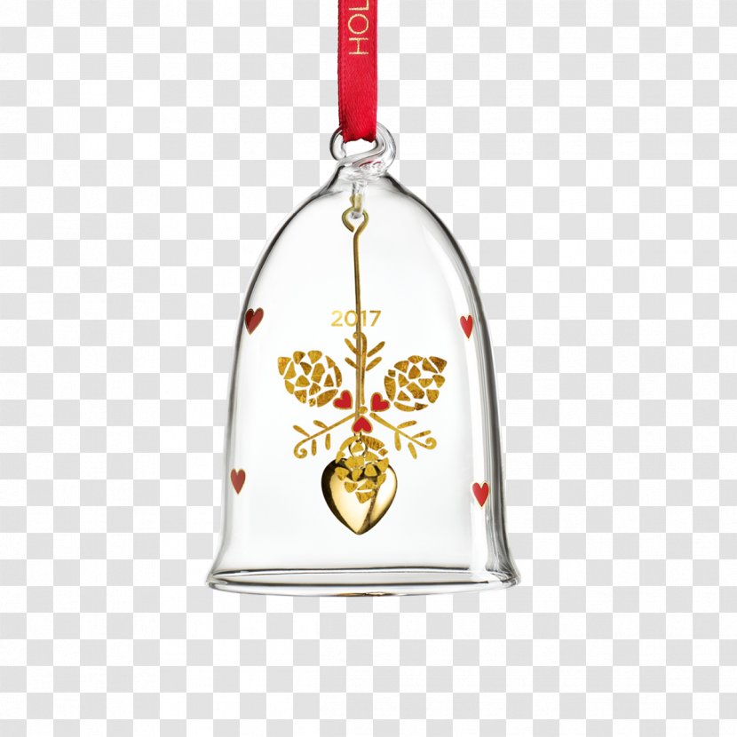 Holmegaard Christmas Ornament Decoration Glass - Bell Transparent PNG