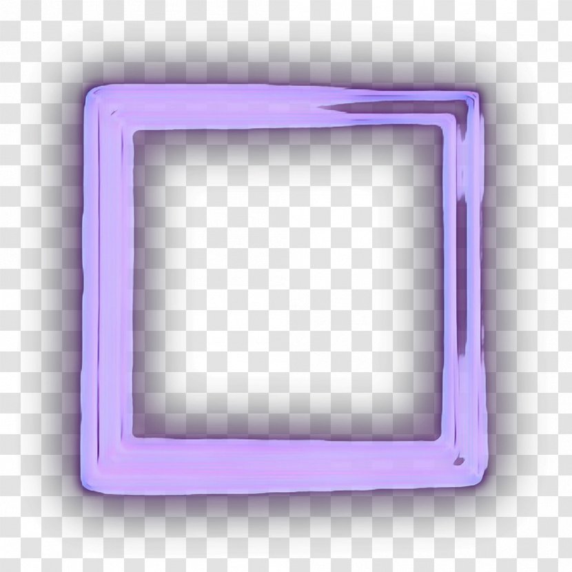 Retro Frame - Rectangle - Picture Lilac Transparent PNG