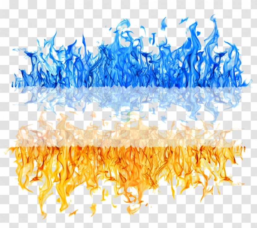 Yellow Flame Blue Fire - Stock Photography - Blast Transparent PNG