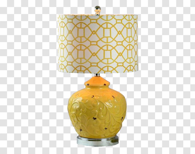 Table Lighting Interior Design Services Light Fixture - Lamp - Warm Yellow Transparent PNG