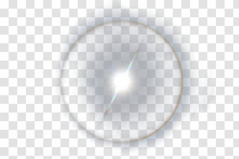Designer White - Eye - Luminous Effect Circle Transparent PNG