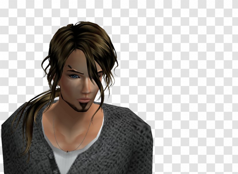 Long Hair Black Brown Audio - Frame Transparent PNG