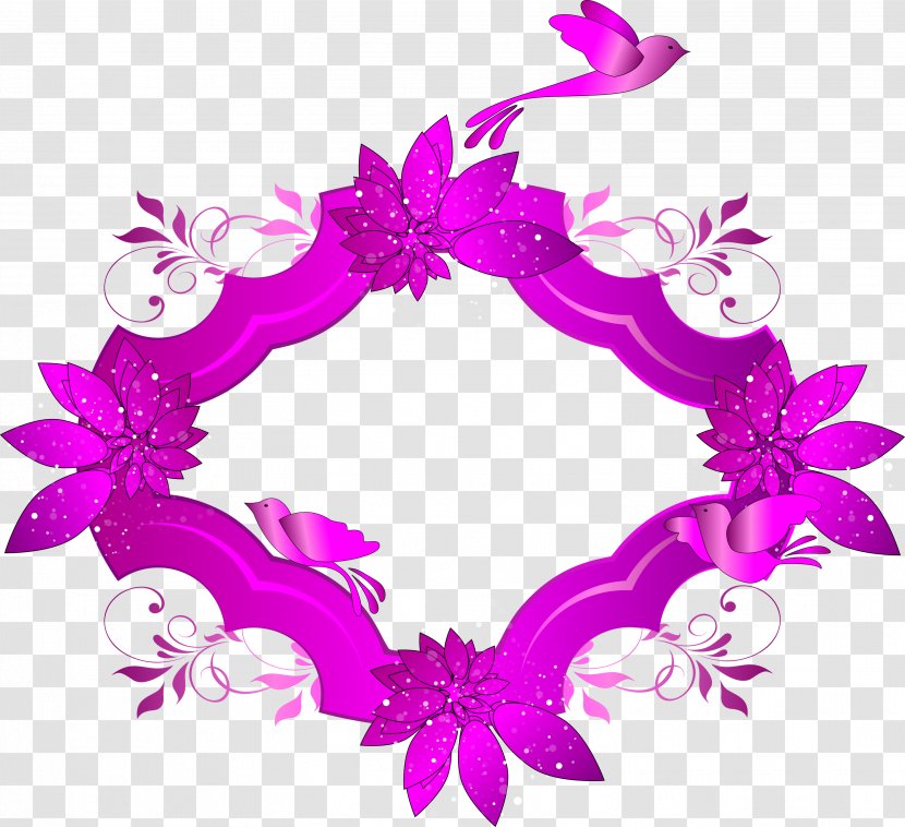 Pink M Floral Design Product Font - Purple - Me Alegro Transparent PNG