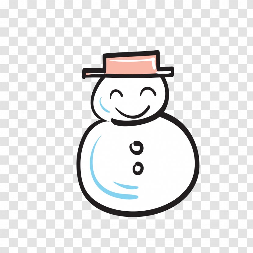 Snowman Drawing Icon - Rgb Color Model - Hand Drawn Transparent PNG