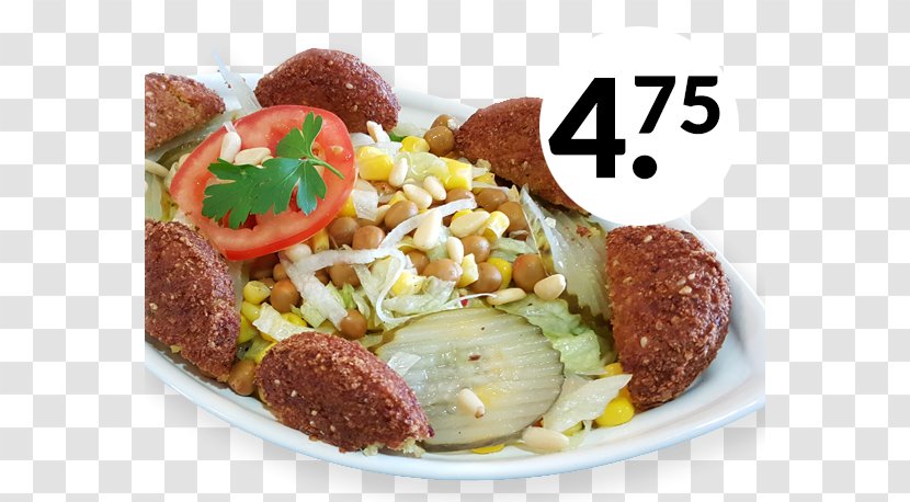 Falafel Full Breakfast American Cuisine Fast Food - Mediterranean - Frisse Salade Transparent PNG