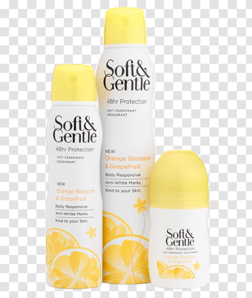 Deodorant Lotion Aerosol Spray Sunscreen Gentle Lotus - Orange Blossom Transparent PNG