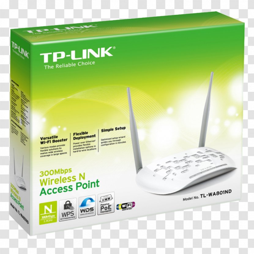 Wireless Access Points TP-Link TL-WA801ND TL-WA901ND IEEE 802.11n-2009 - Tp Link Tplink Auranet Eap110 - Point Transparent PNG