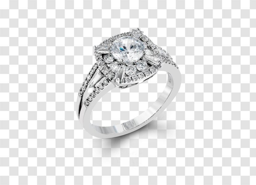 Wedding Ring Sapphire Silver Product Design - Diamond Settings Without Stones Transparent PNG
