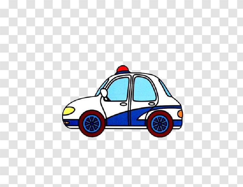 Police Car Vehicle Drawing - Vintage - Rim Compact Transparent PNG