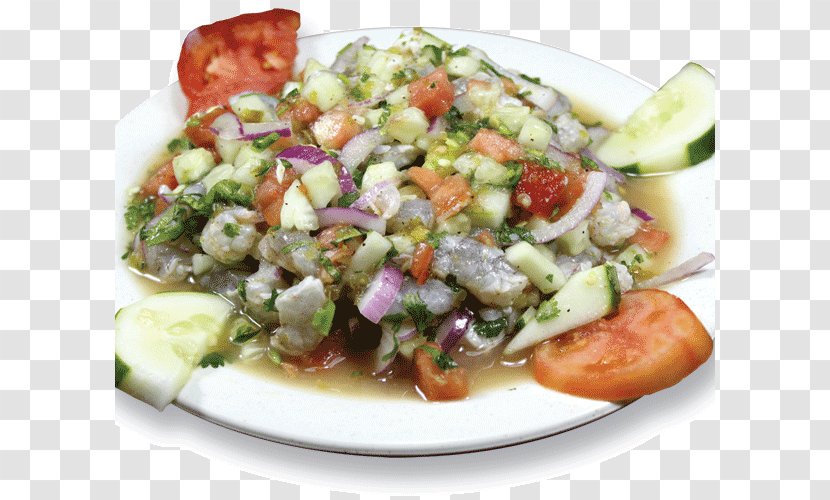 Greek Salad Ceviche Tostada Caridea Prawn Cocktail - Shrimp Transparent PNG