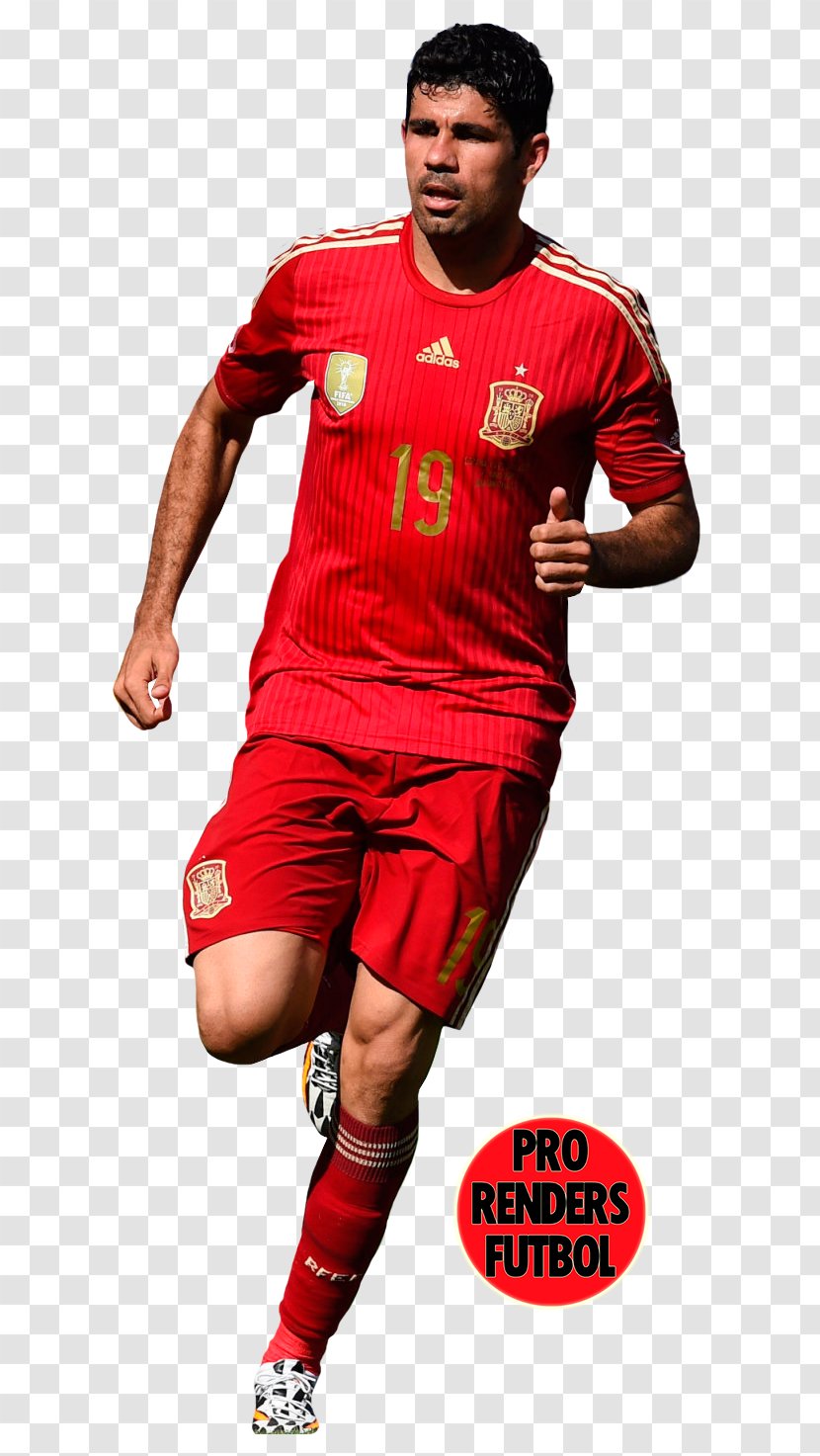 Diego Costa Jersey Spain National Football Team Chelsea F.C. Premier League - Sleeve Transparent PNG