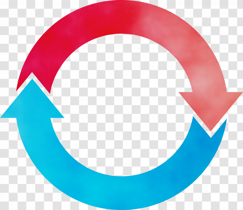 Turquoise Circle Symbol Logo Transparent PNG