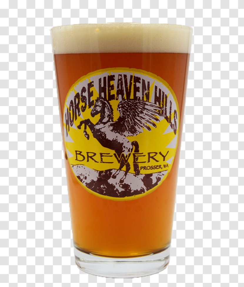 Red Horse Beer Heaven Saloon Pint Glass Hills Brewery Transparent PNG