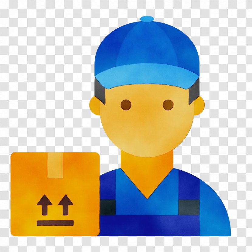 Yellow Cartoon Electric Blue Construction Worker Toy - Fictional Character Lego Transparent PNG