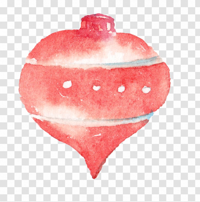 Christmas Watercolor Painting Illustration - Ornament - Strawberry,Dessert,fruit Transparent PNG