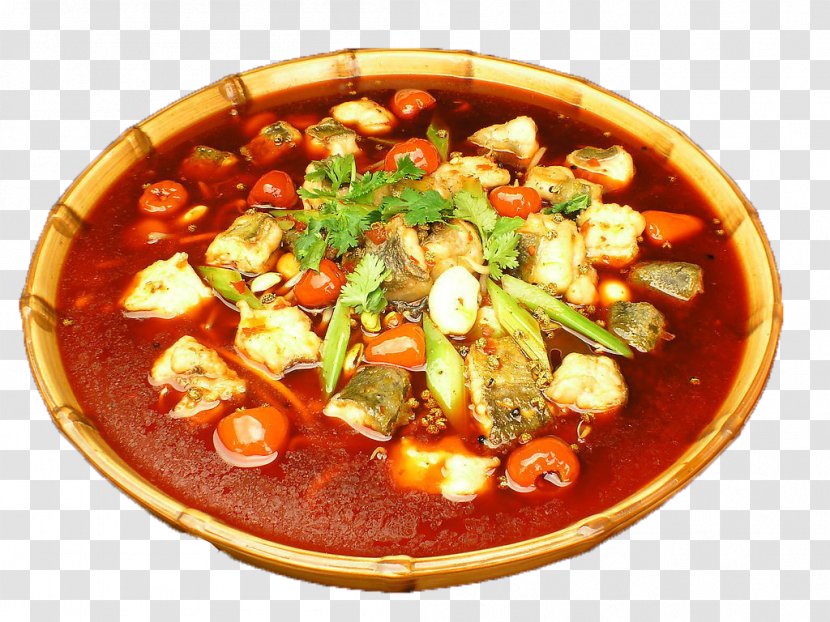 Chongqing Mapo Doufu Sichuan Cuisine Food Pungency - Sundubu Jjigae - Spicy Fish Transparent PNG