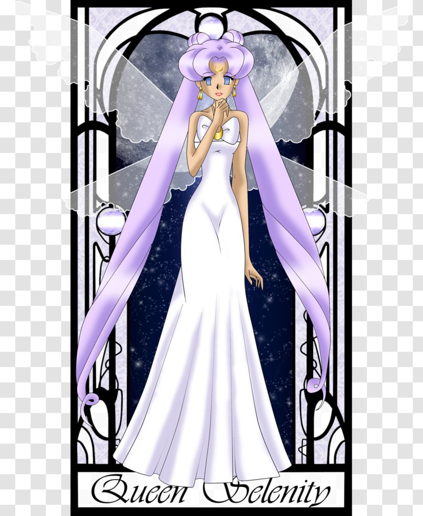 Gown Sailor Flower Libra Character - Purple Transparent PNG