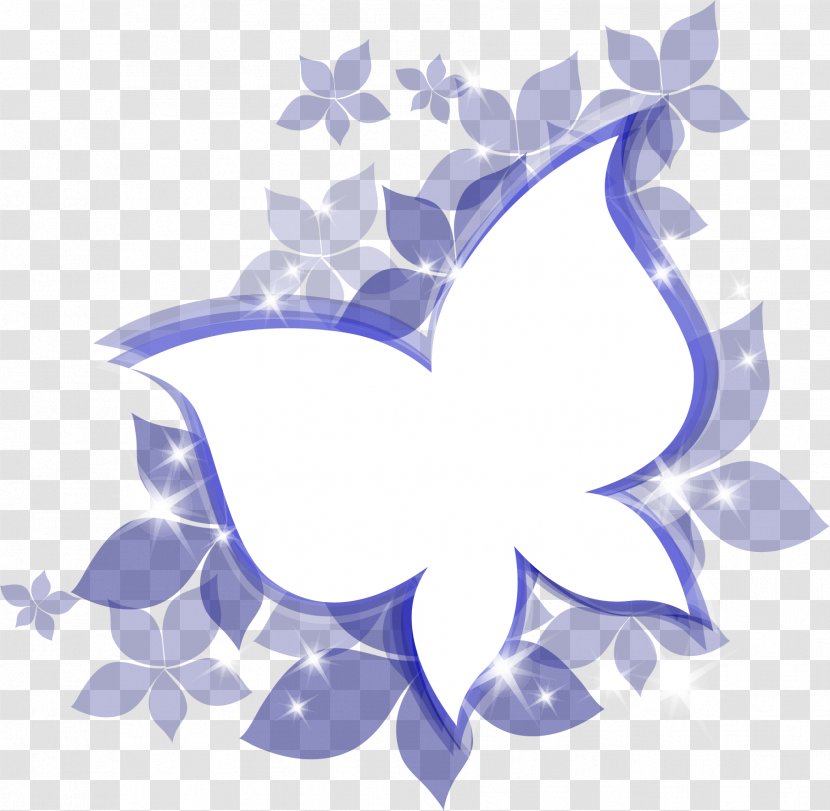 Butterfly Drawing - Symmetry - Hand Painted Purple Transparent PNG