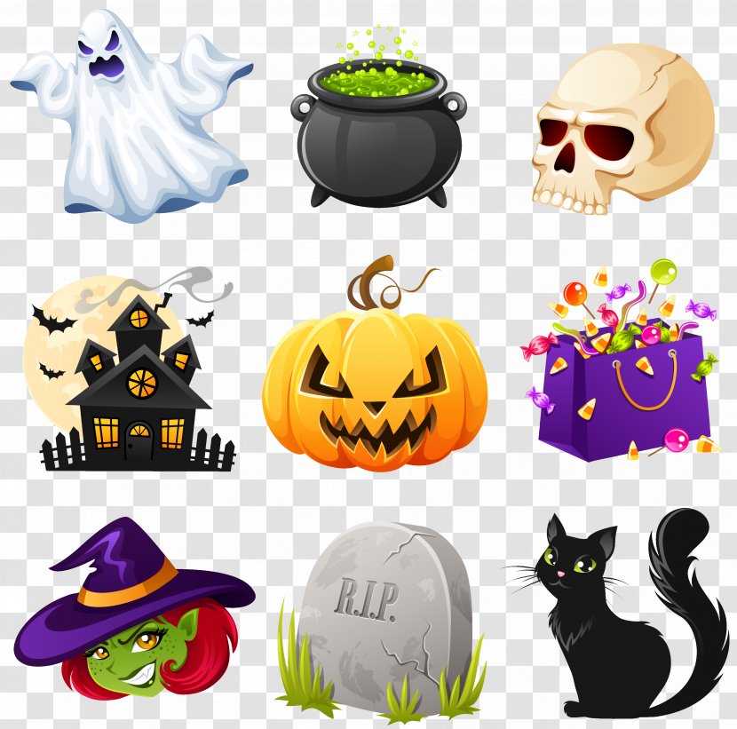 Halloween Clip Art - Creepy Clipart Pictures Collection Transparent PNG