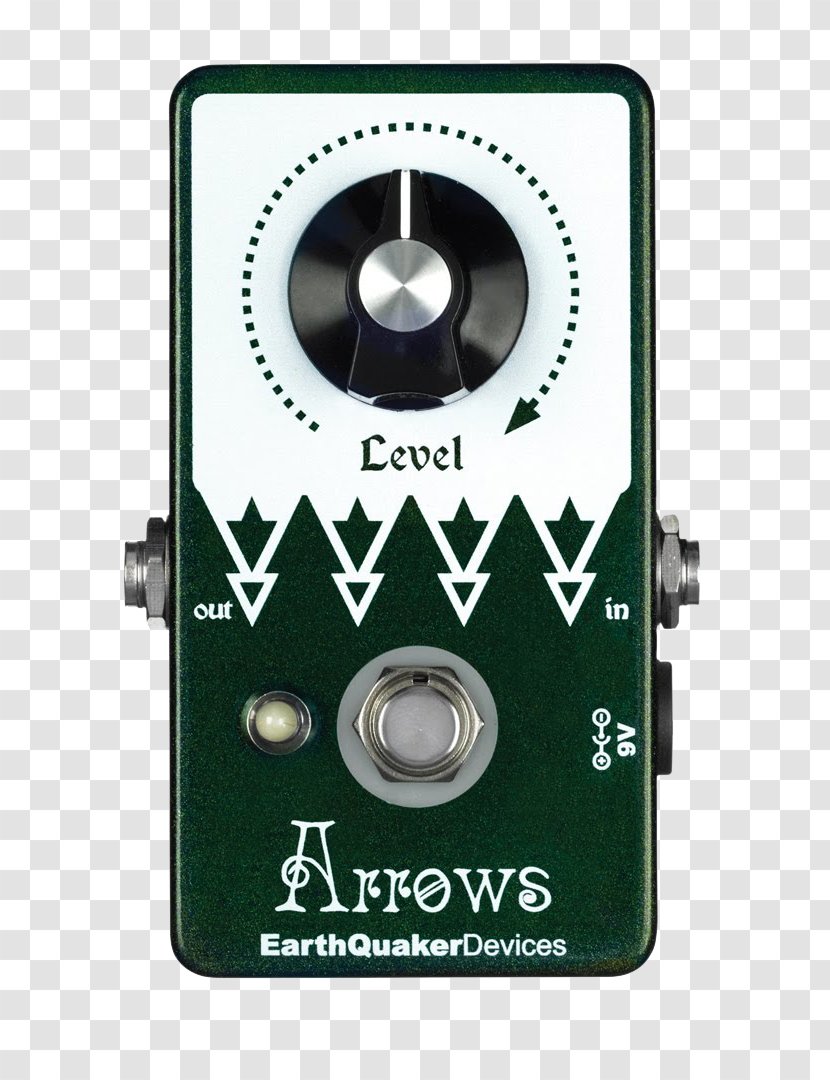 Effects Processors & Pedals EarthQuaker Devices Arrows Distortion Preamplifier - Delay - Volume Booster Transparent PNG
