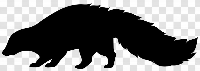 Silhouette Skunk Clip Art - Black Cat - Transparent Image Transparent PNG