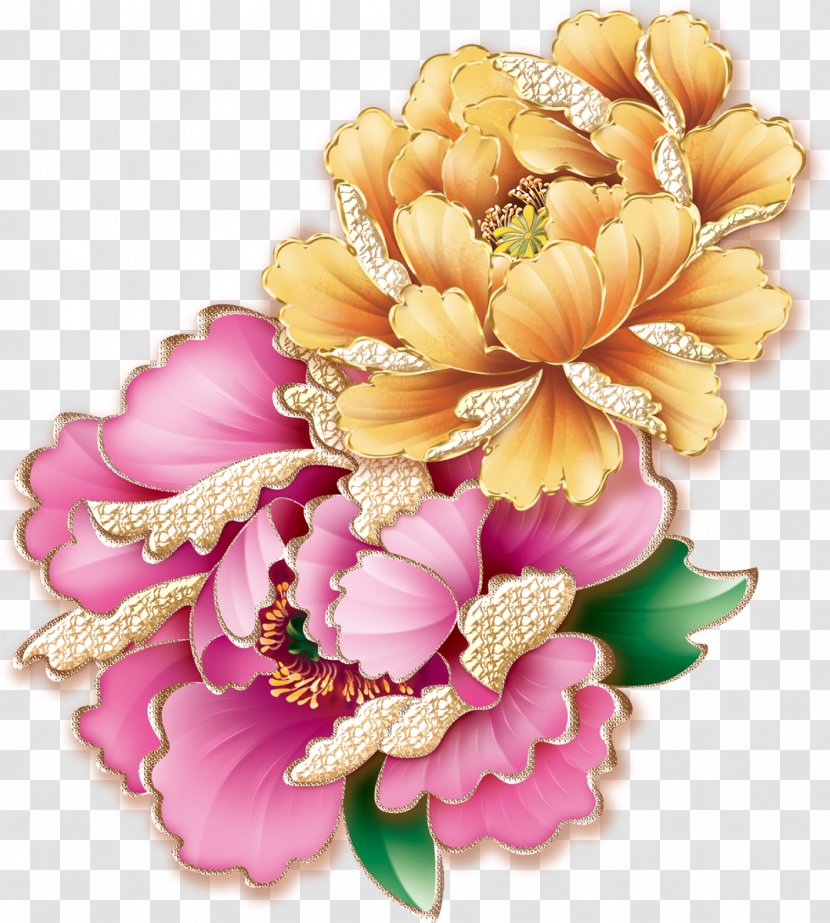 La Pintura China Peony Chinese Painting - Flower Bouquet Transparent PNG