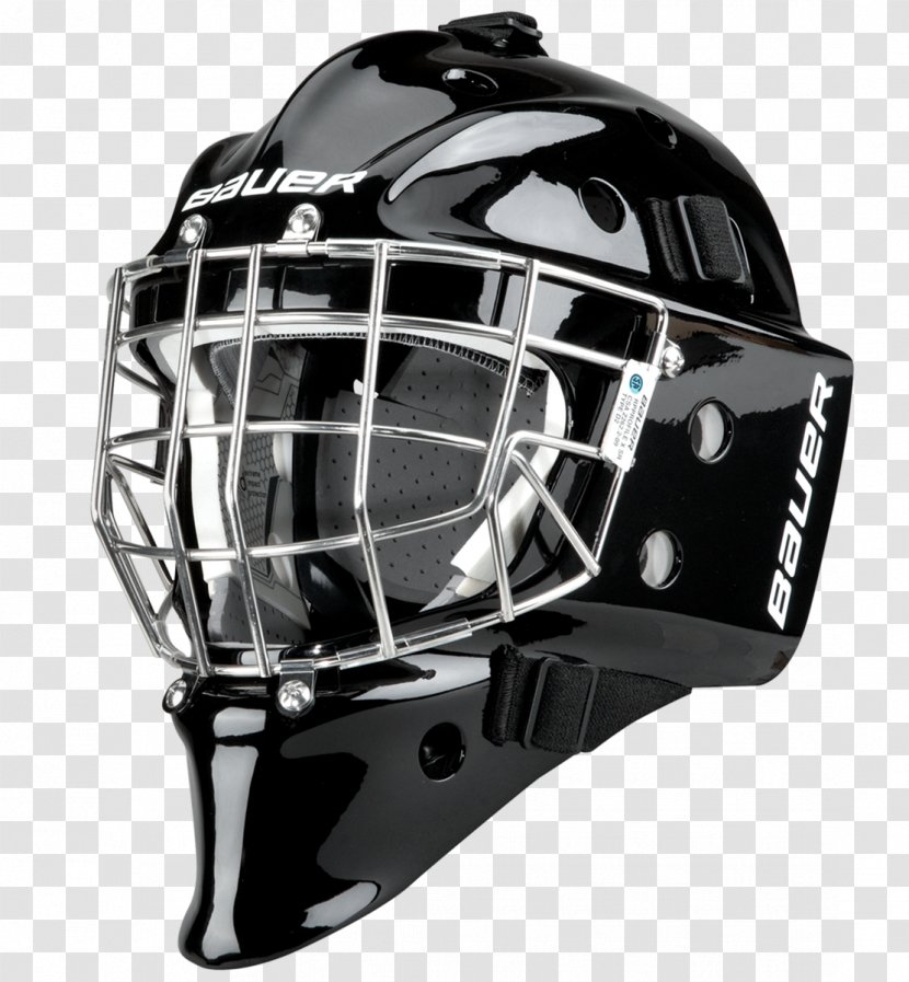 Bauer Hockey Goaltender Mask Ice Equipment - Lacrosse Helmet Transparent PNG