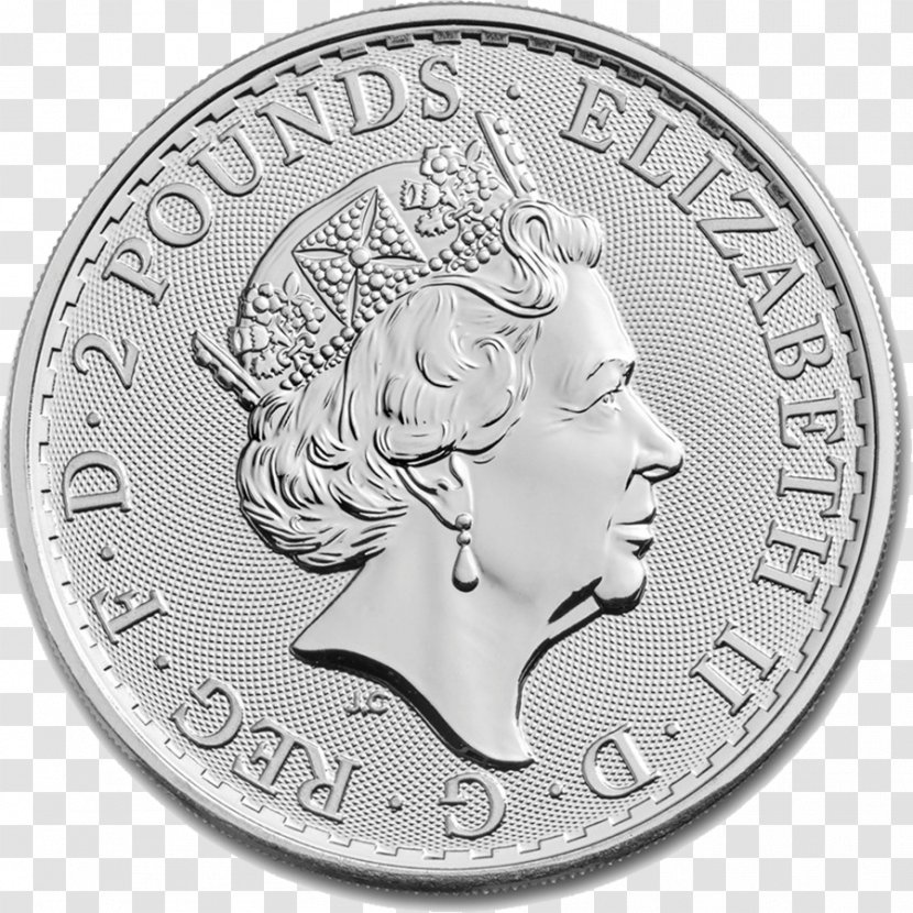 Royal Mint Britannia Bullion Coin Silver Transparent PNG