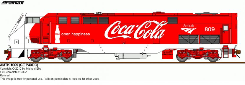 Train Amtrak Rail Transport Drawing The Coca-Cola Company - Stop - Drawings Transparent PNG